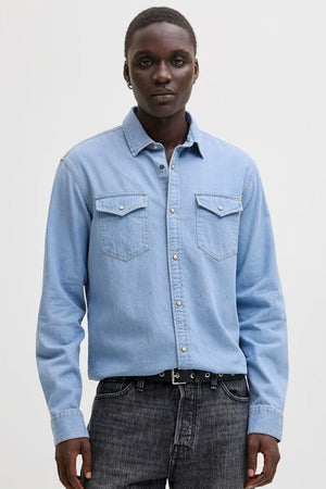 Jack & Jones Sheridan Shirt LS Light Blue Denim