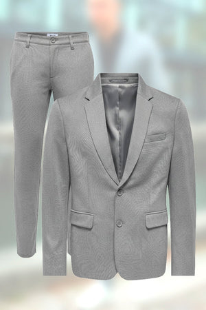 Complete Comfort Suit - Medium Grey Melange