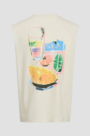 Jack & Jones Varenna Sleveless Tee Antique White
