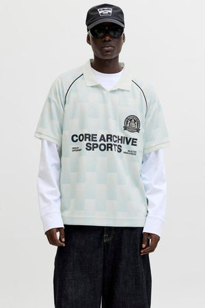 Jack & Jones Breeze Football AOP Mesh Tee SS Omphalodes