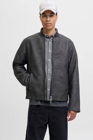 Jack & Jones Fade Pu Bomber Chocolate Brown