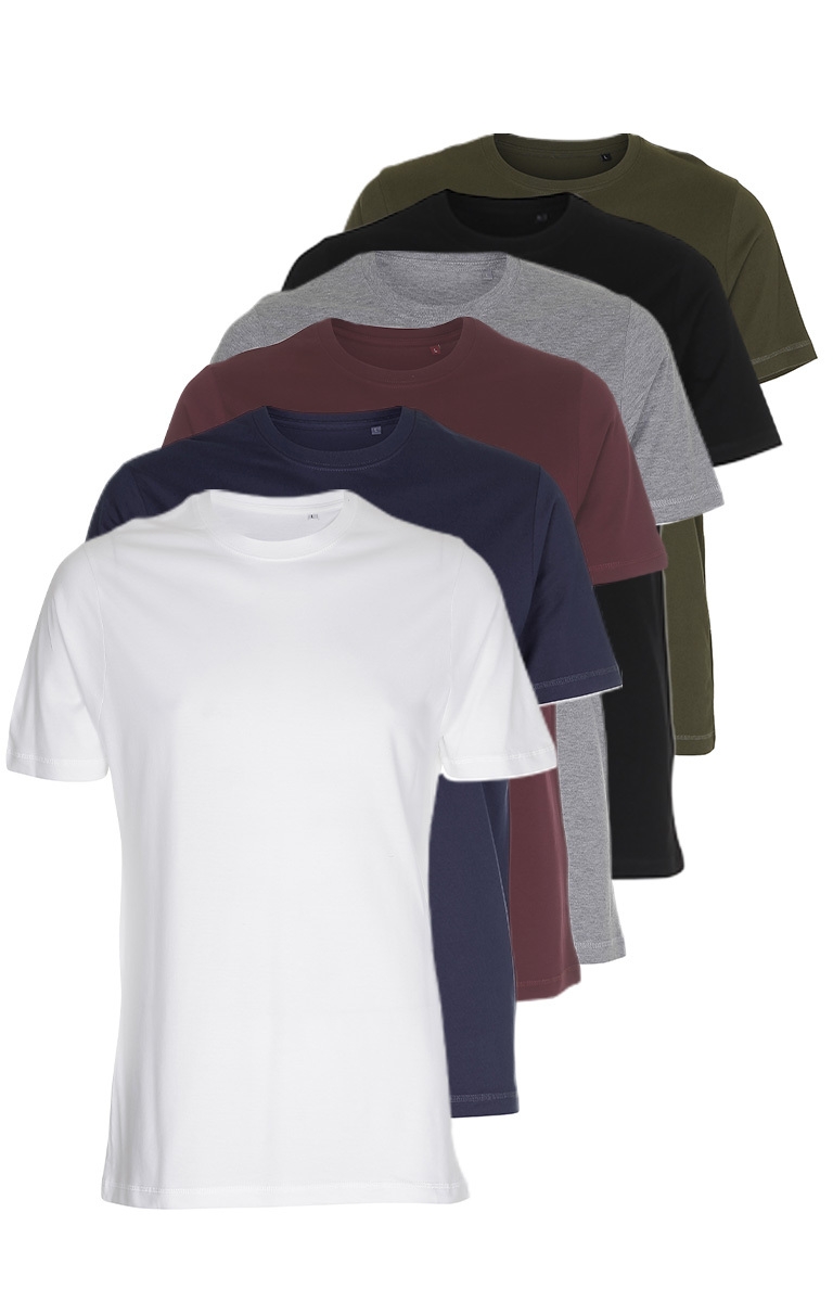 Mix & Match: 6 x Organic Basic T-shirts: 70€ (11,66€ PER STUK)