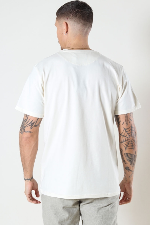 Clean Cut Copenhagen Cross Logo Organic Tee Ecru