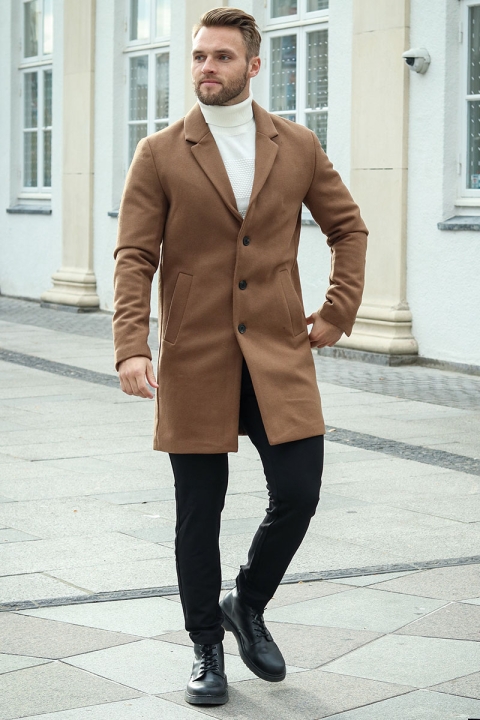 Jack & Jones Morrison Wool Coat Khaki