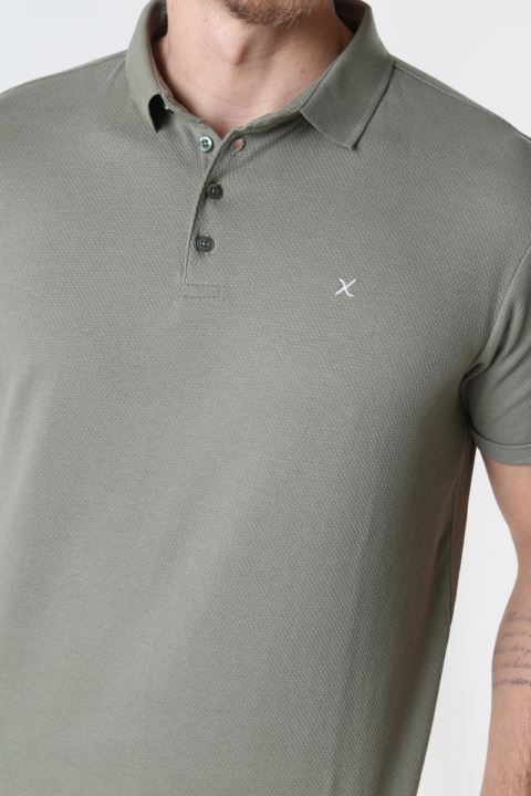 Clean Cut Copenhagen Silkeborg Stretch Polo Dusty Green