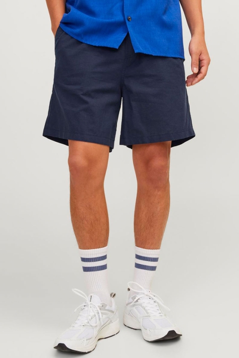 Jack & Jones Jaiden Summer Linen Shorts Navy Blazer