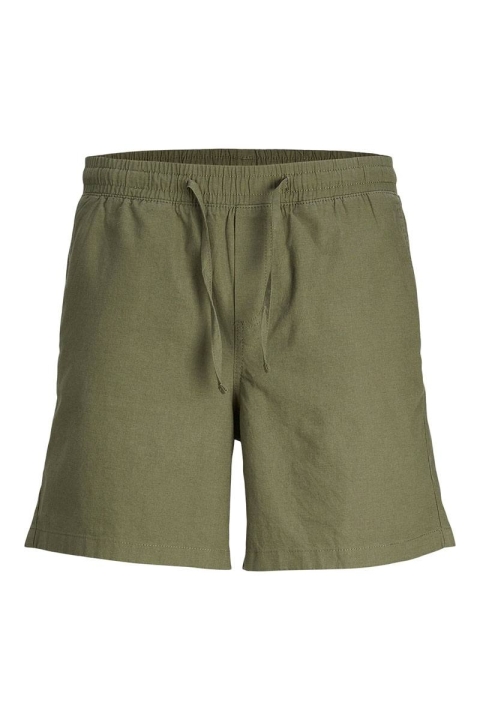 Jack & Jones Jaiden Summer Linen Shorts Dusty Olive