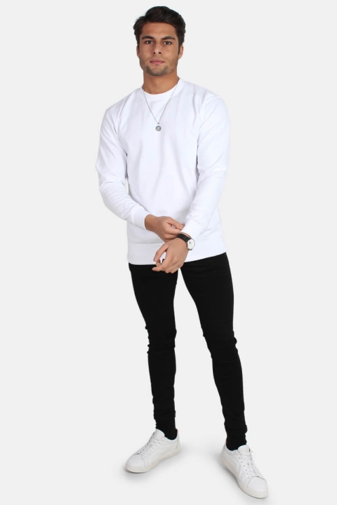 Basic Brand Crewneck Hvid