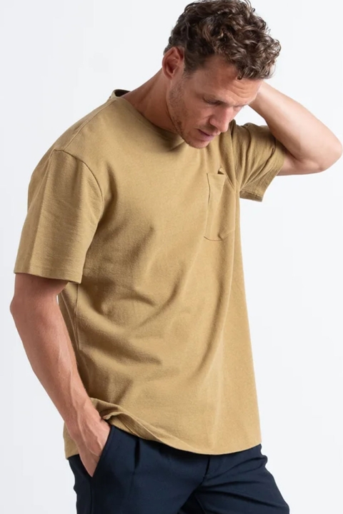 Clean Cut Copenhagen Calton Structured Tee Dark Khaki