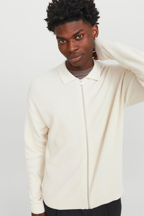 Jack & Jones Spring Perfect Knit Cardigan Almond Milk