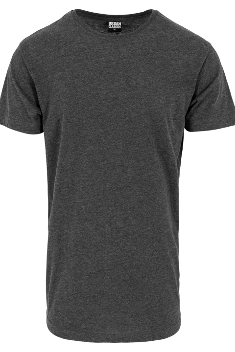 URBAN CLASSICS Shaped Long Tee Charcoal