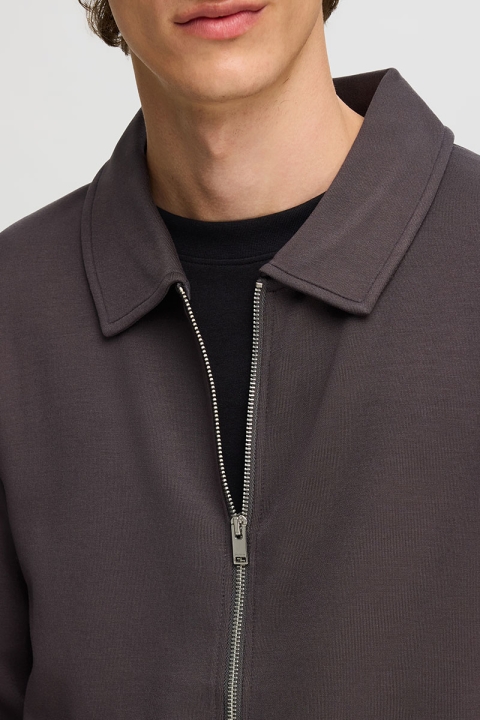 Selected Emanuel Soft Sweat Full Zip Forged Iron