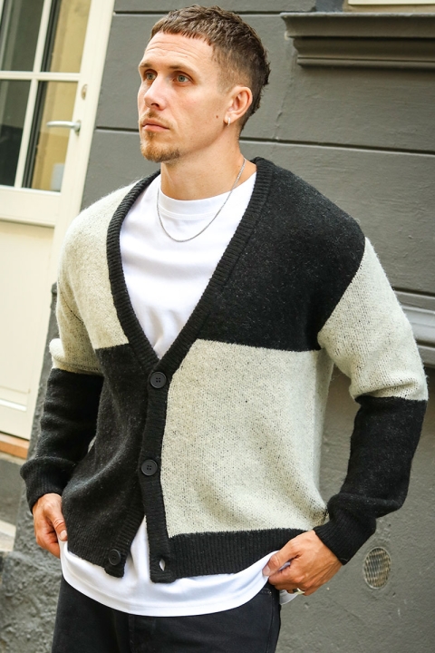 Solid Manning Cardigan True Black