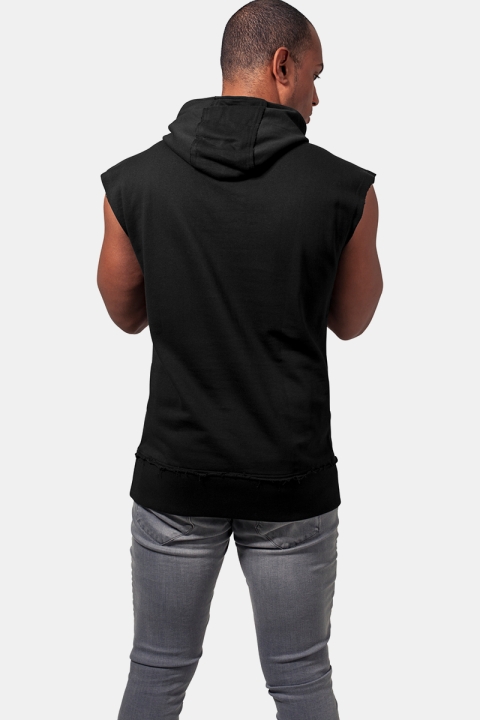 Urban Classics Open Edge Sleeveless Hoody Black