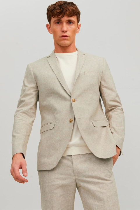 Jack & Jones Riviera Linen Blazer Petrified Oak