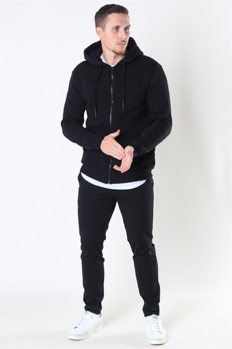 ONLY & SONS CERES ZIP HOODIE SWEAT  Black