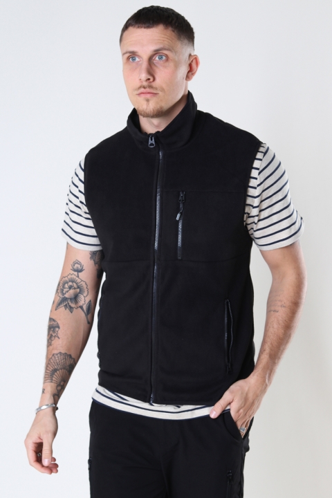 Only & Sons Onsdavis Life Fleece Vest Otw Black