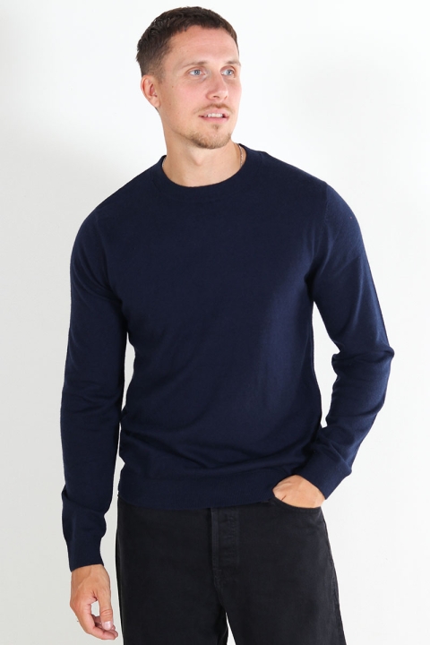 Jack & Jones Carter Knit Crew Neck Navy Blazer