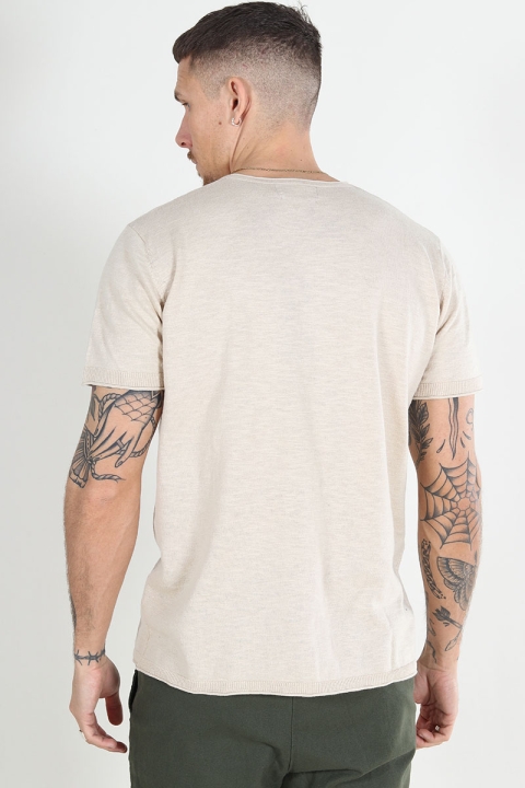 Clean Cut Copenhagen Thomas Knit Tee Ecru