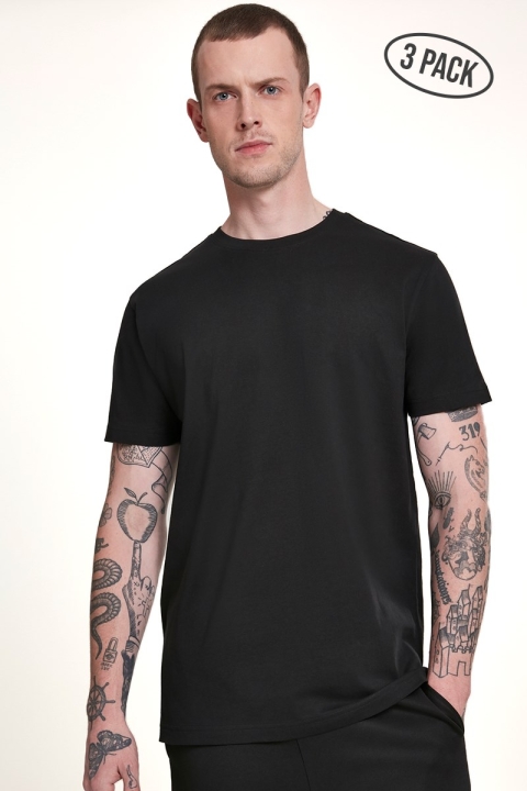 Urban Classics Basic Tee 3-Pack Black