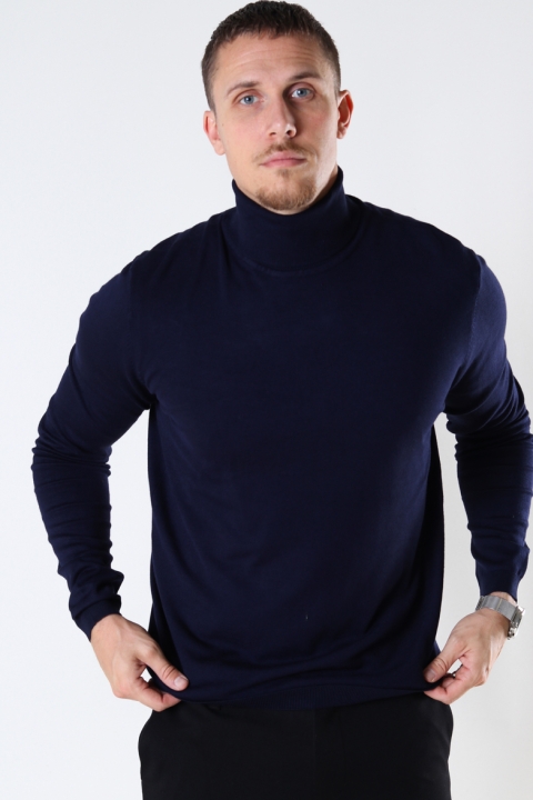 JEFF MALCOLM ROLL NECK KNIT Navy