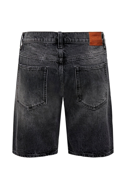 ONLY & SONS EDGE DENIM SHORTS Black Washed