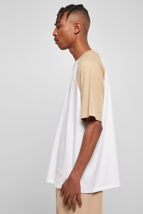 Urban Classics Organic Oversized Raglan Tee White/Beige