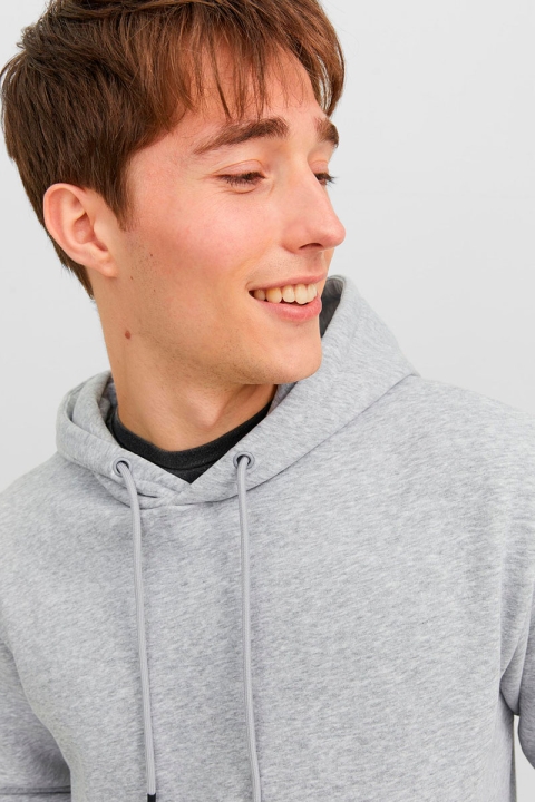 Jack & Jones Bradley Sweat Hoodie Light Grey Melange