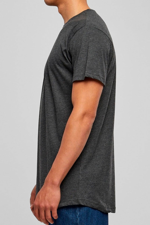 URBAN CLASSICS Shaped Long Tee Charcoal