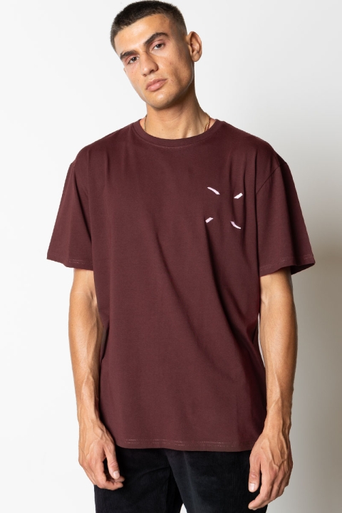 Clean Cut Copenhagen Clean organic T-shirt Dark Plum