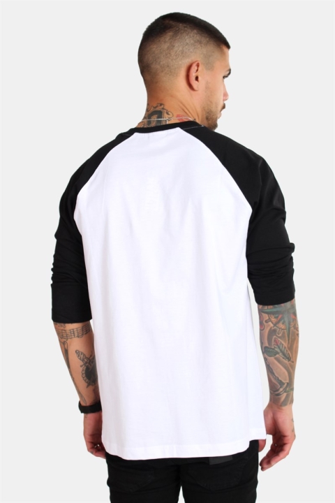 Urban Classics Raglan 3/4 sleeve   White/Black