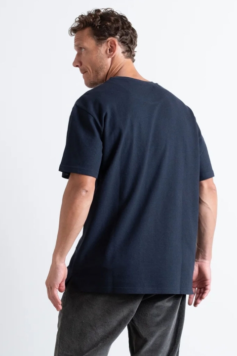 Clean Cut Copenhagen Calton Structured Tee Dark Navy