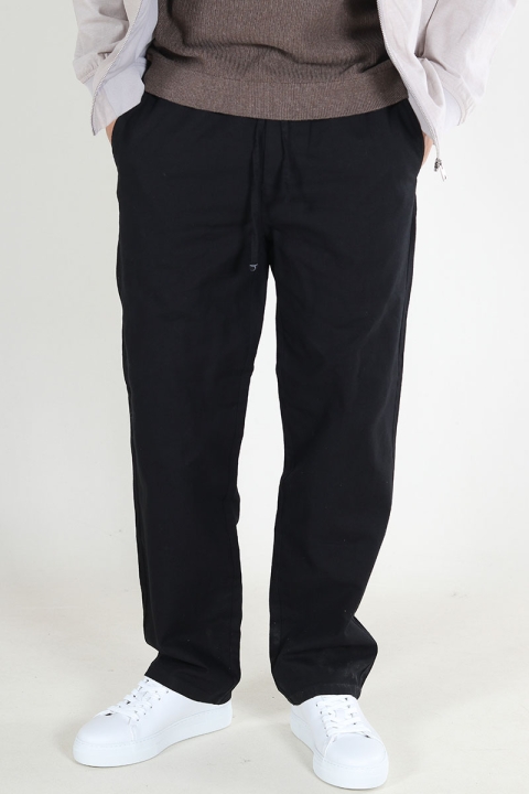 ONLY & SONS Sinus Loose Cotton Linen Pants Black