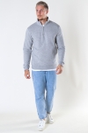 ONLY & SONS ONSCERES LIFE HALF ZIP SWEAT Light Grey Melange