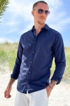 Jack & Jones Summer Linen Shirt LS Navy Blazer