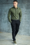 JEFF Theodore LS Stretch Shirt Army