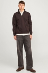 Jack & Jones Bradley Sweat Half Zip Mulch