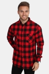 URBAN CLASSICS Checked Flanell Overhemd Red/Black