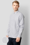 Clean Cut Copenhagen Oxford Stretch Stripe L/S Navy Striped