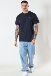 Clean Cut Copenhagen Cross Logo Organic Tee Dark Navy