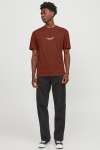 Jack & Jones Vesterbro Tee SS Brandy Brown