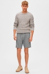 Selected Regular Brody Linen Shorts Sky Captain