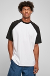 Urban Classics Organic Oversized Raglan Tee White/Black