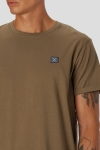 Clean Cut Copenhagen Basic Organic Tee Dark Camel