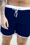 Urban Classics Retro Zwembroek Navy/white