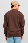 Jack & Jones Vesterbro Sweat Crew Neck Chocolate Brown