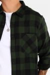 URBAN CLASSICS Checked Flanell Overhemd Black/Forest