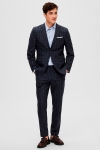 Selected SLHSLIM-OASIS LINEN NAVY CHK BLZ B NOOS Navy Blazer