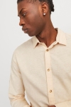 Jack & Jones Summer Linen Shirt LS Apricot Ice