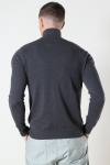 Jack & Jones JJEEMIL KNIT HALF ZIP NOOS Dark Grey Melange